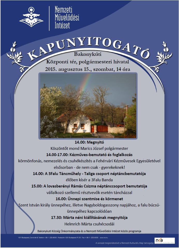 Ünnepi program; 1